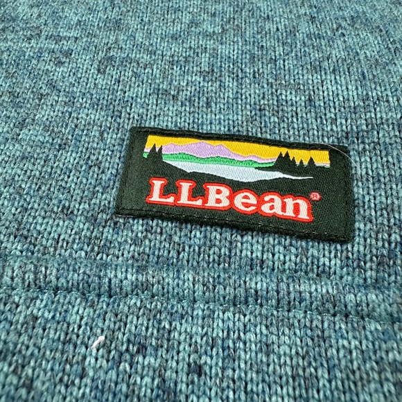 L.L. Bean Women's PETITE Sweater Fleece Pullover Evening Blue Sz SP, warm - Picture 3 of 14